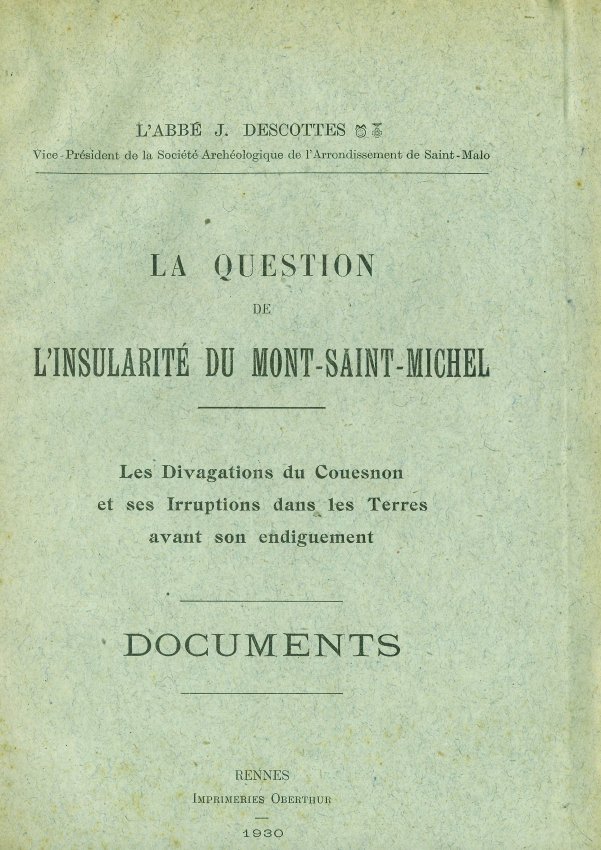 La question de l'insularit du Mont Saint-Michel