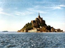 Fond d'cran du Mont Saint Michel  mare haute